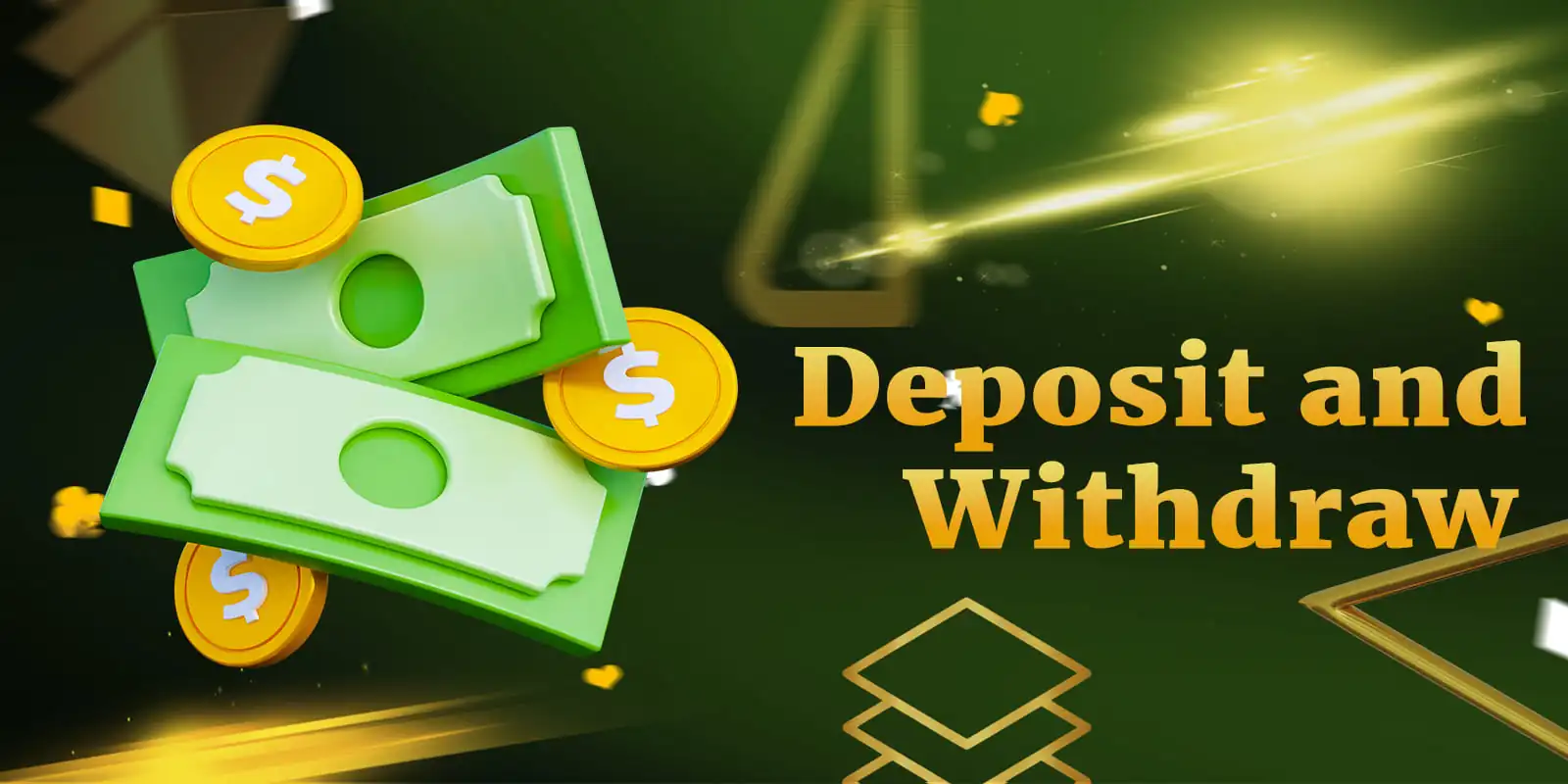 Methods of deposit and withdrawal of funds on Betjee platform