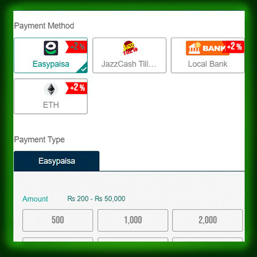 Choose a payment method