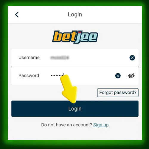 Log into your account