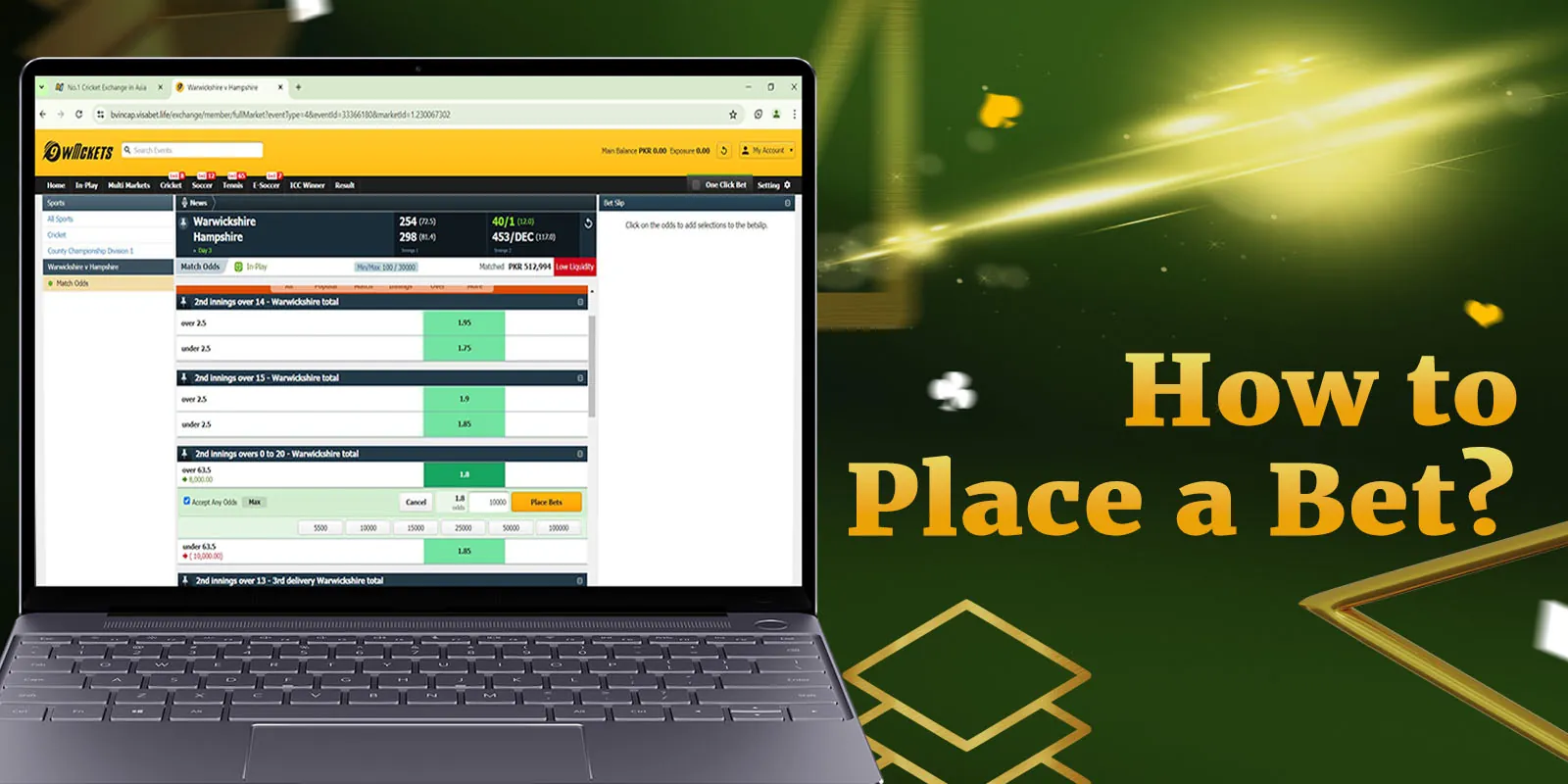 How to place a bet at Betjee?