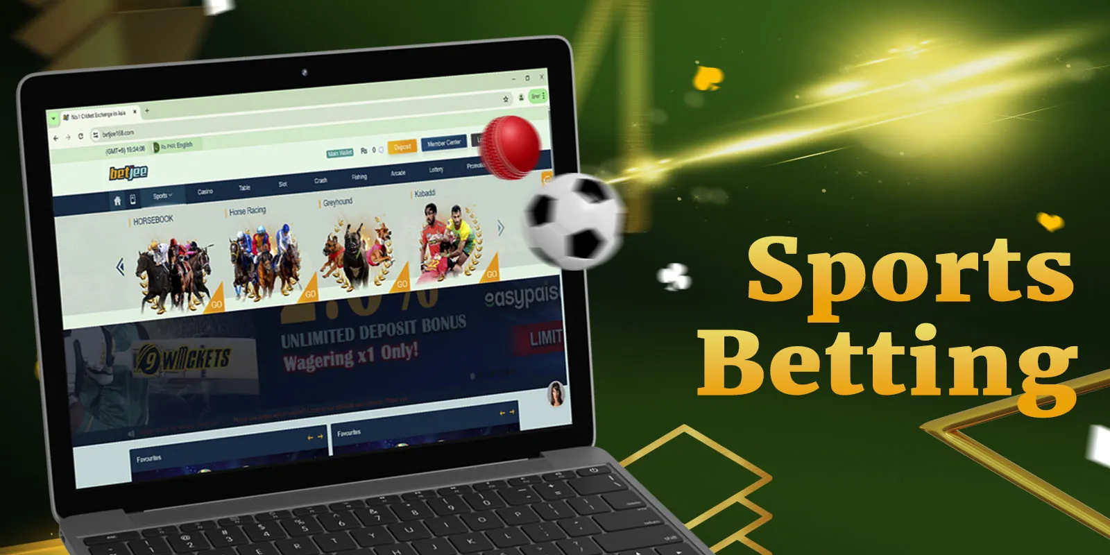 Betting on sports on Betjee platform