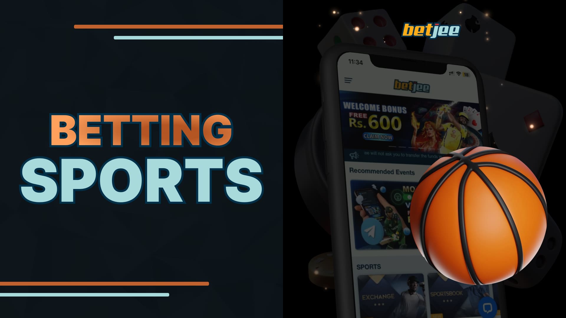 Betjee Pakistan sports betting section with a variety of sports to choose from